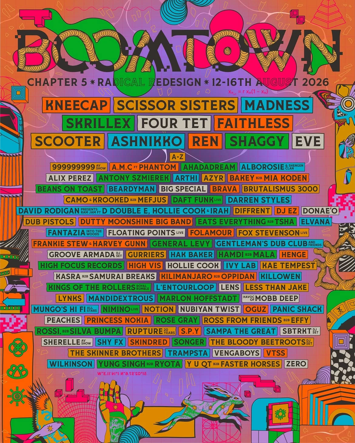 Boomtown festival lineup 2026