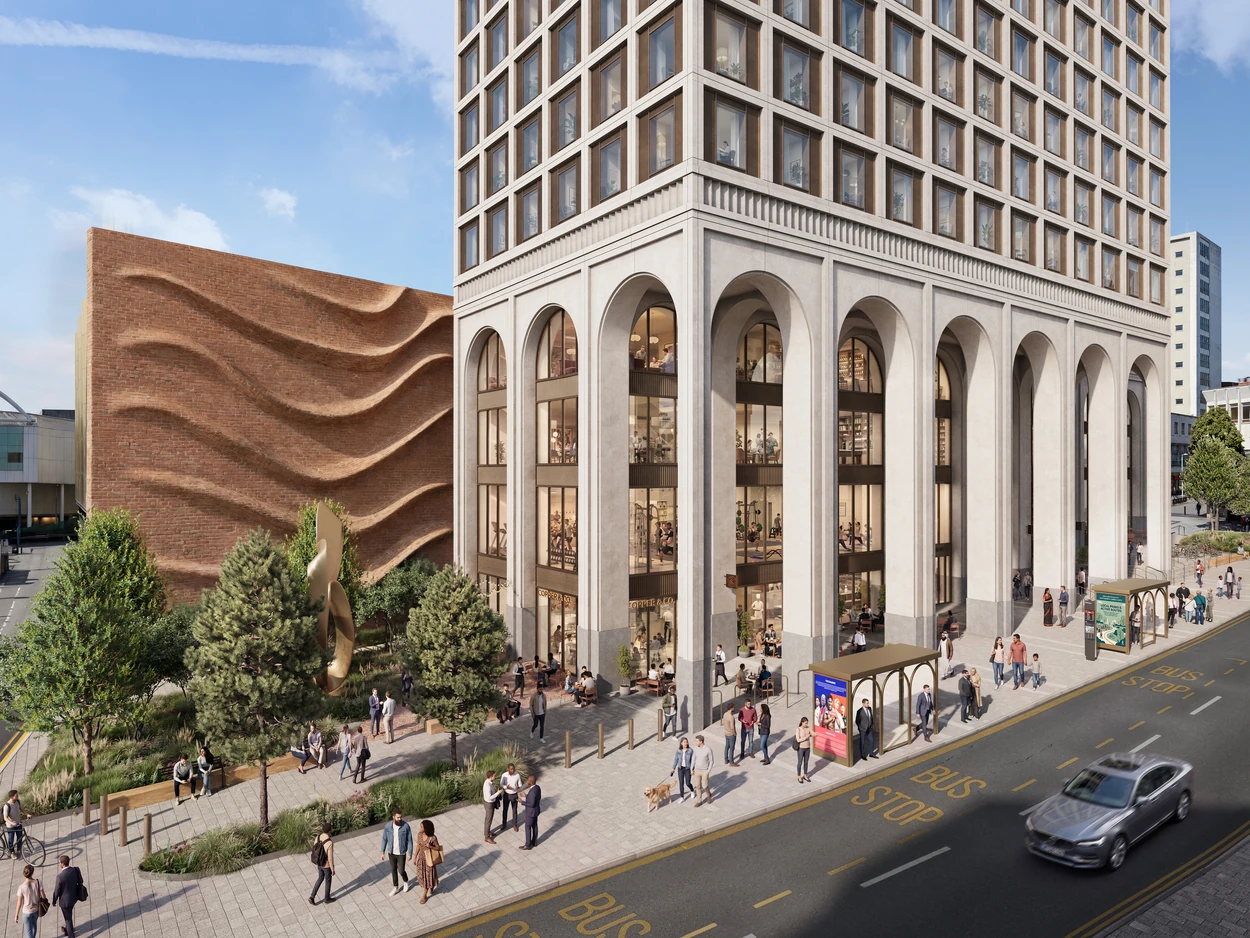 Birmingham's 42 High Street development on ground level