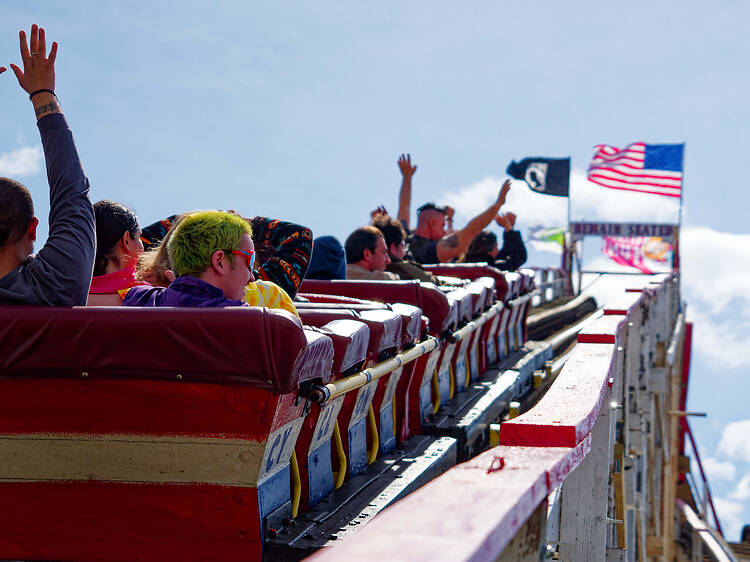 A wild roller coaster race is taking over Coney Island this weekend and there’s a $10,000 grand prize