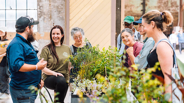 Australian Native Food Festival a group of people learning about Australian native food