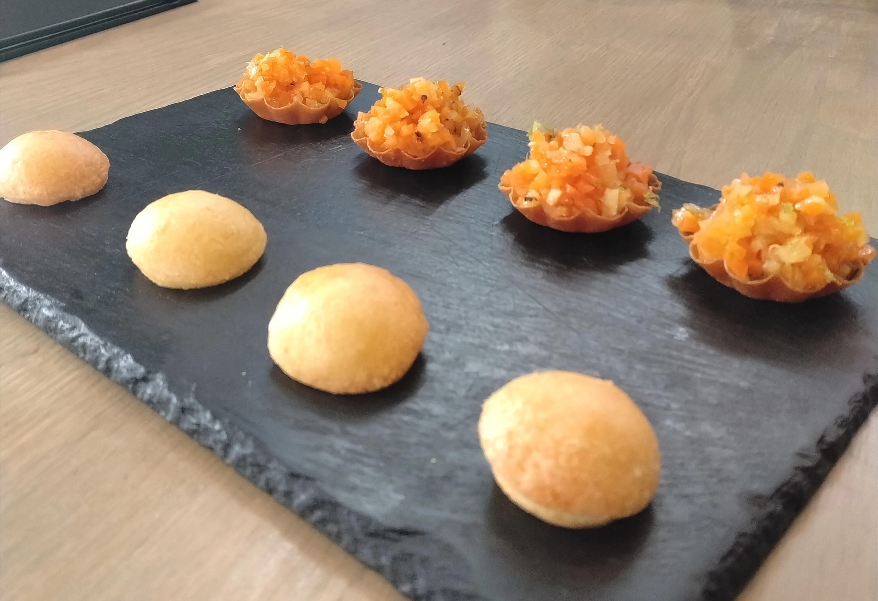 Chef Lucas uses only local ingredients, and the menu changes weekly.
