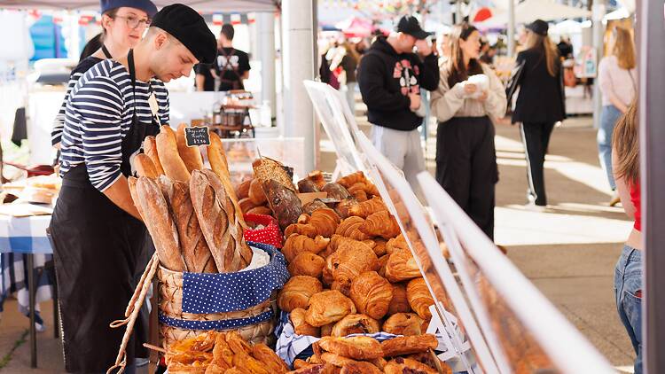 A French pastries stall