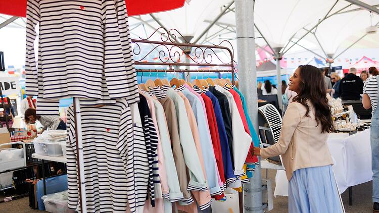 A French clothes stall