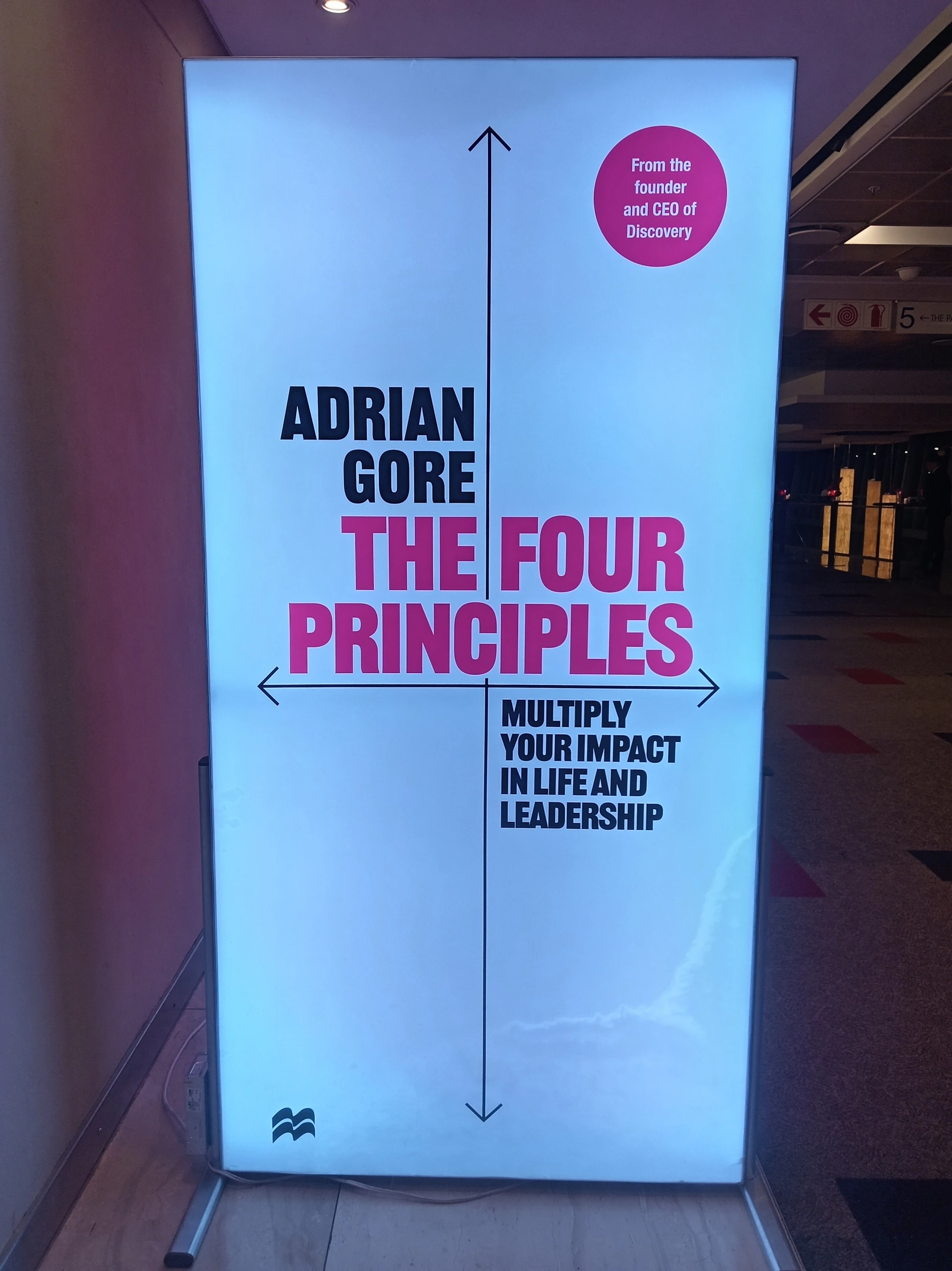 Adrian Gore's new book The Four Principles is now retailing at bookstores and online. 