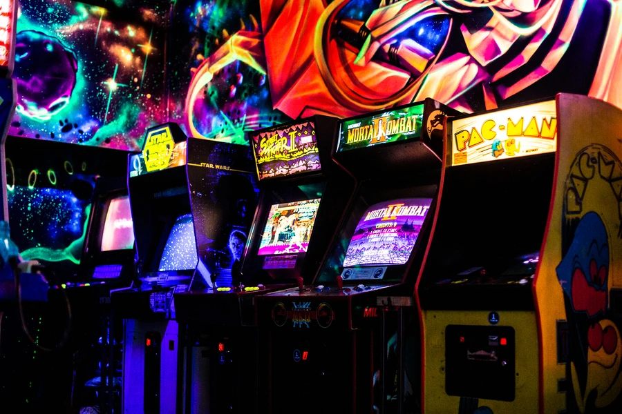 Arcade consoles at NQ64 in Soho