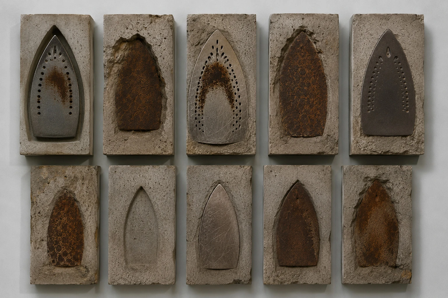 The evolution of the iron perfectly aligns with Kelebogile Marope's exploration of memory.
