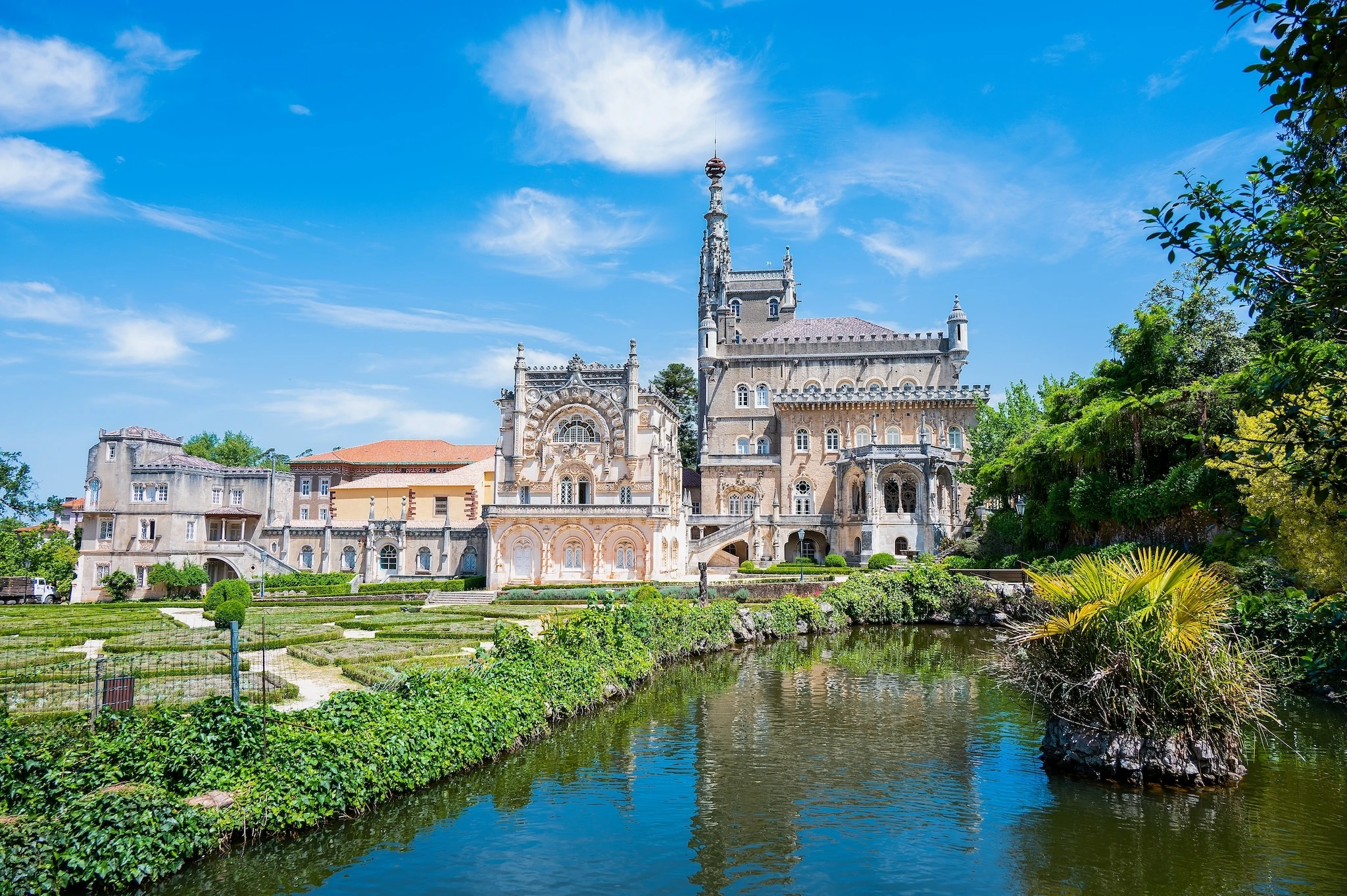 Palace of the National Forest of Bu&ccedil;aco in Portugal