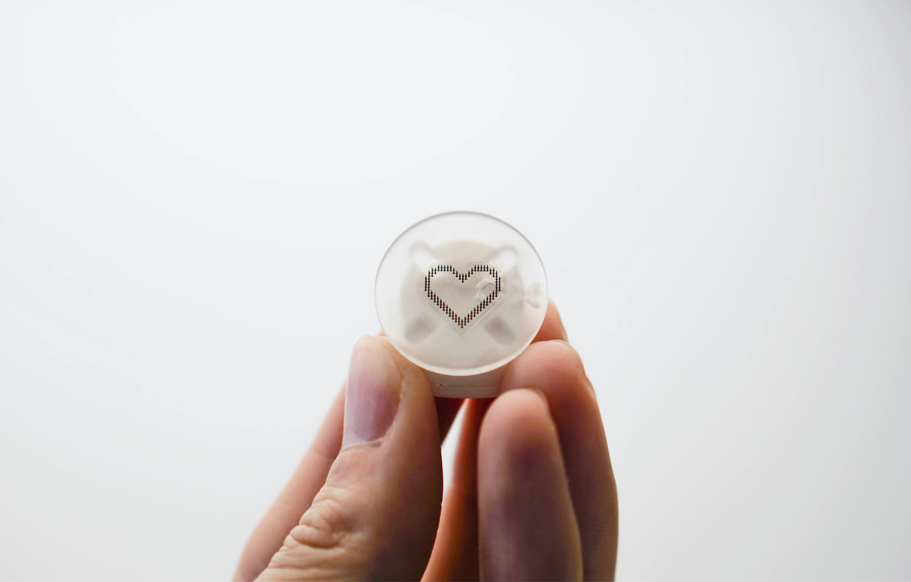 One of CipherX's 'painless' heart tattoos