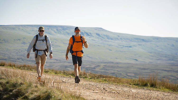 Walkers on the new Westmorland & Furness Way Walkers on the new Westmorland & Furness Way
