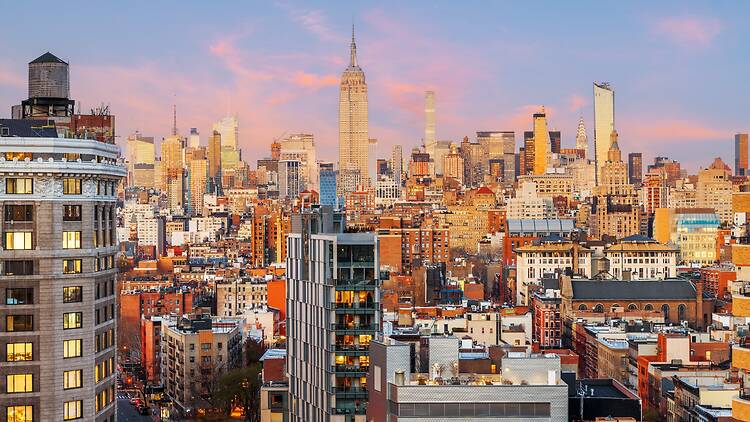 Midtown Manhattan skyline at dusk Midtown Manhattan skyline at dusk