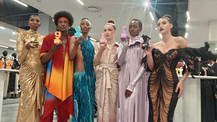 The models at Gert-Johan Coetzee's fragrance launch dressed for the mood represented by their scent.