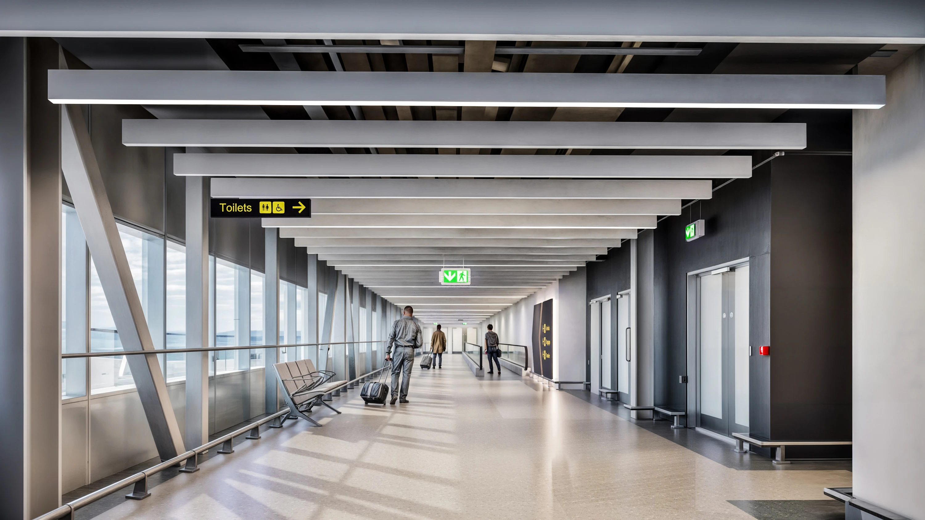 New walkways at Stansted Airport