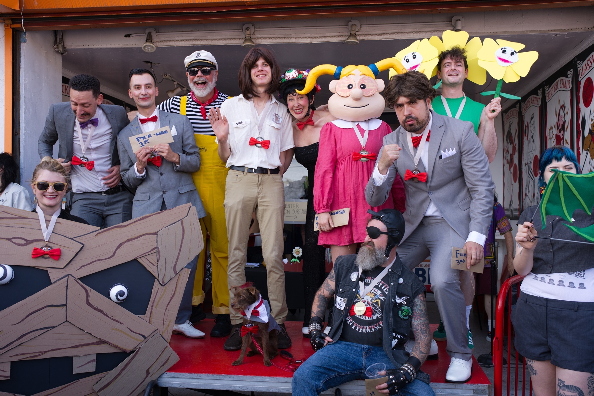 Pee-Wee Herman lookalike contest in Brooklyn, NY