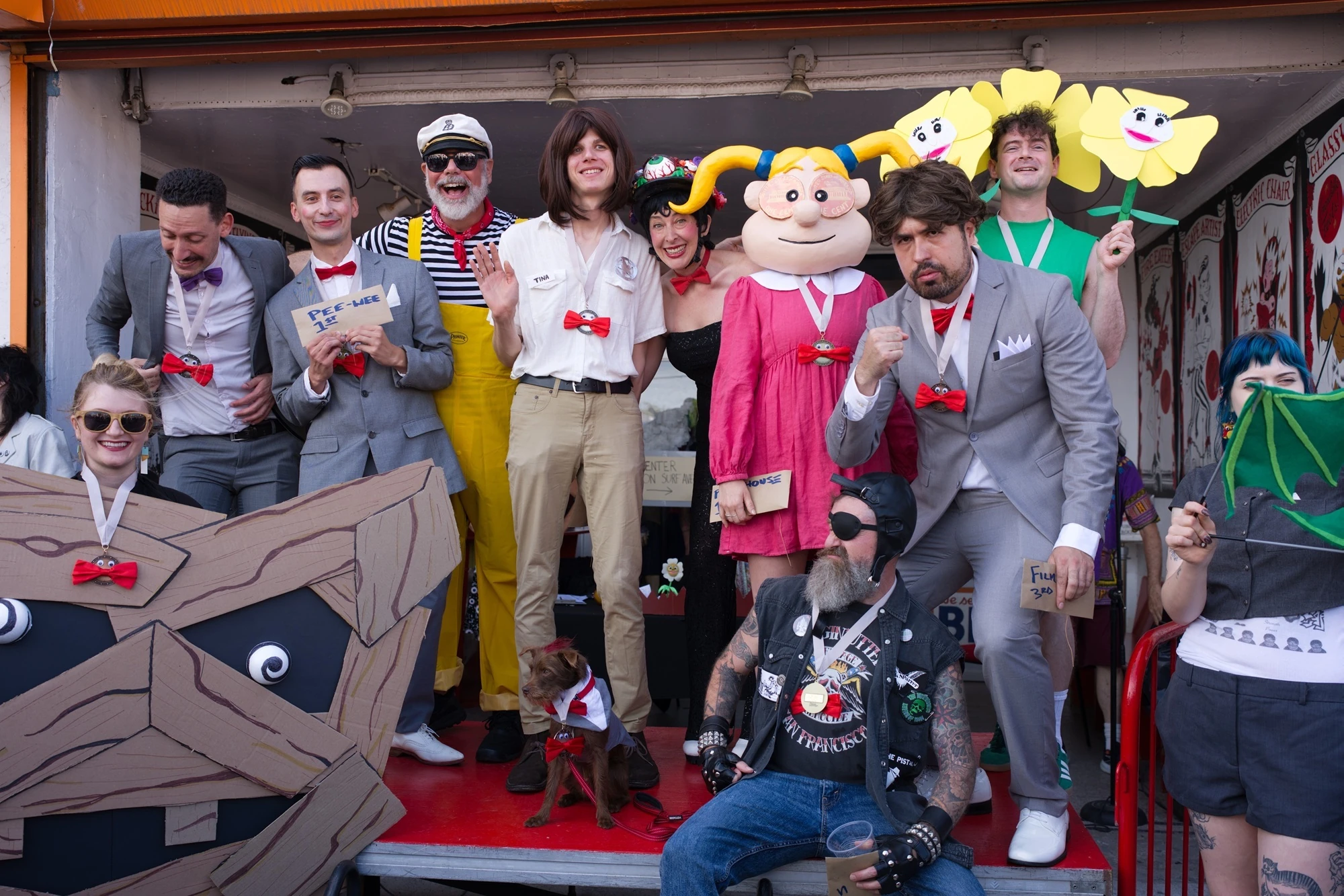 Pee-Wee Herman lookalike contest in Brooklyn, NY