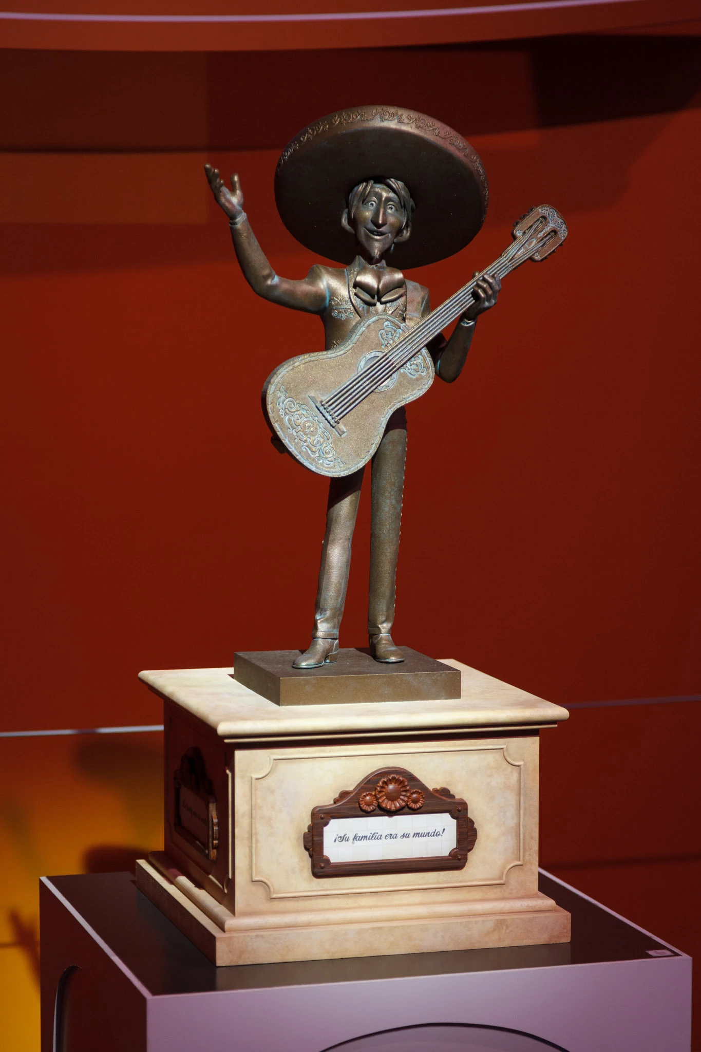 Coco attraction at Disney California Adventure statue model at D23 2026