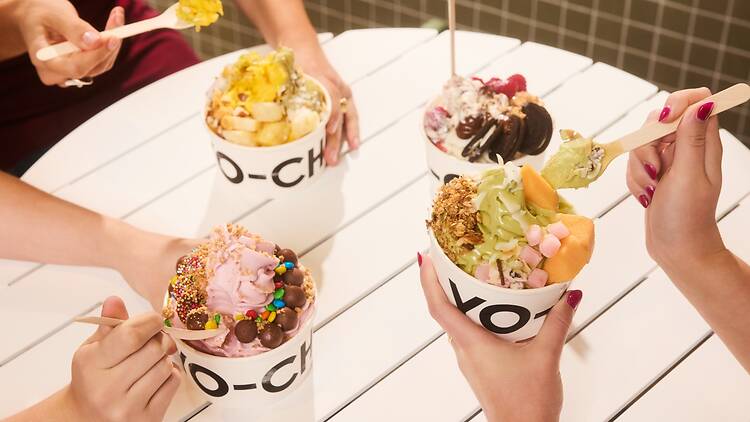 Yo Chi frozen yogurt bowls Yo Chi frozen yogurt bowls