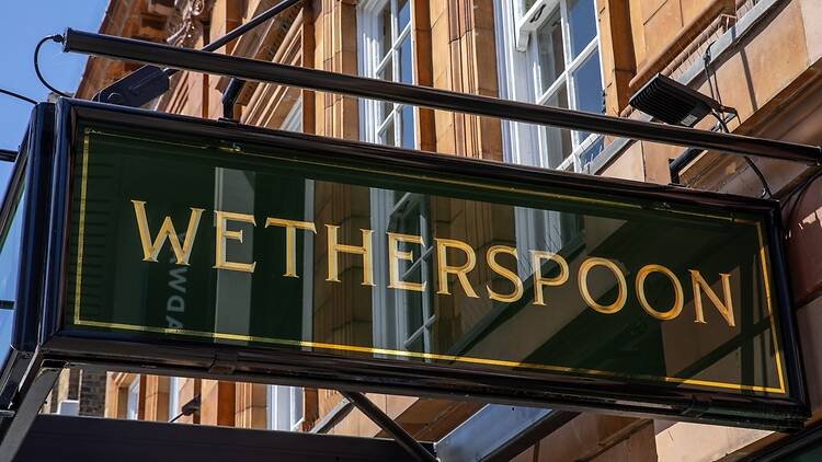 Wetherspoon pub sign Wetherspoon pub sign