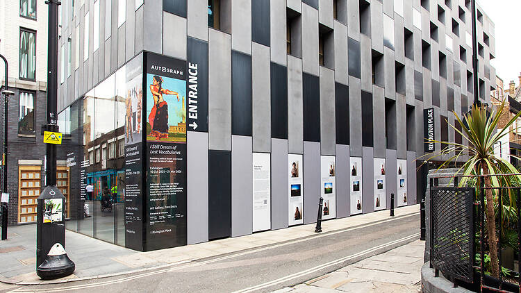 Outside Autograph Gallery in Rivington Place