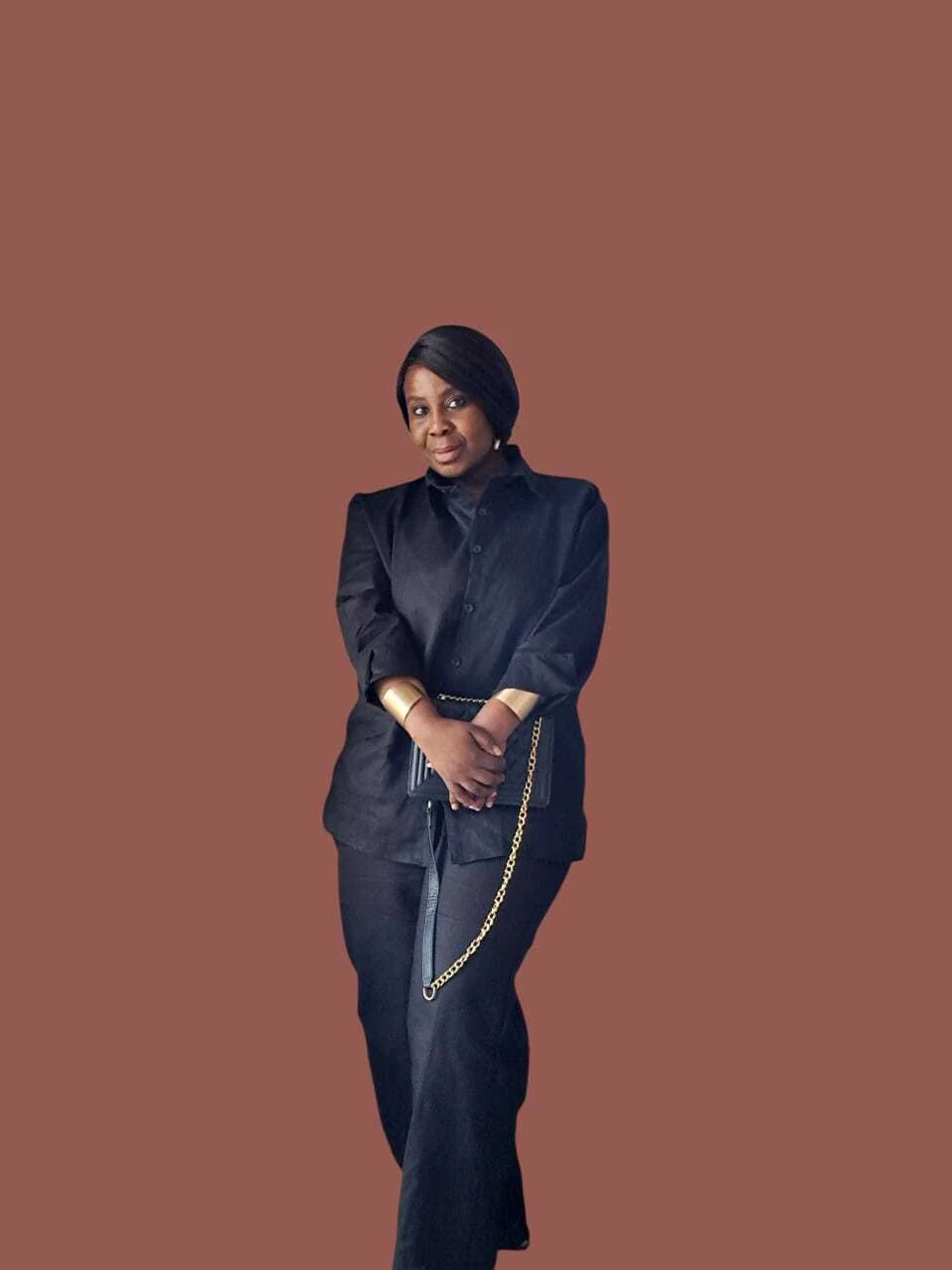 Tshegofatso Maotoe wearing Tenacious Organic clothing 