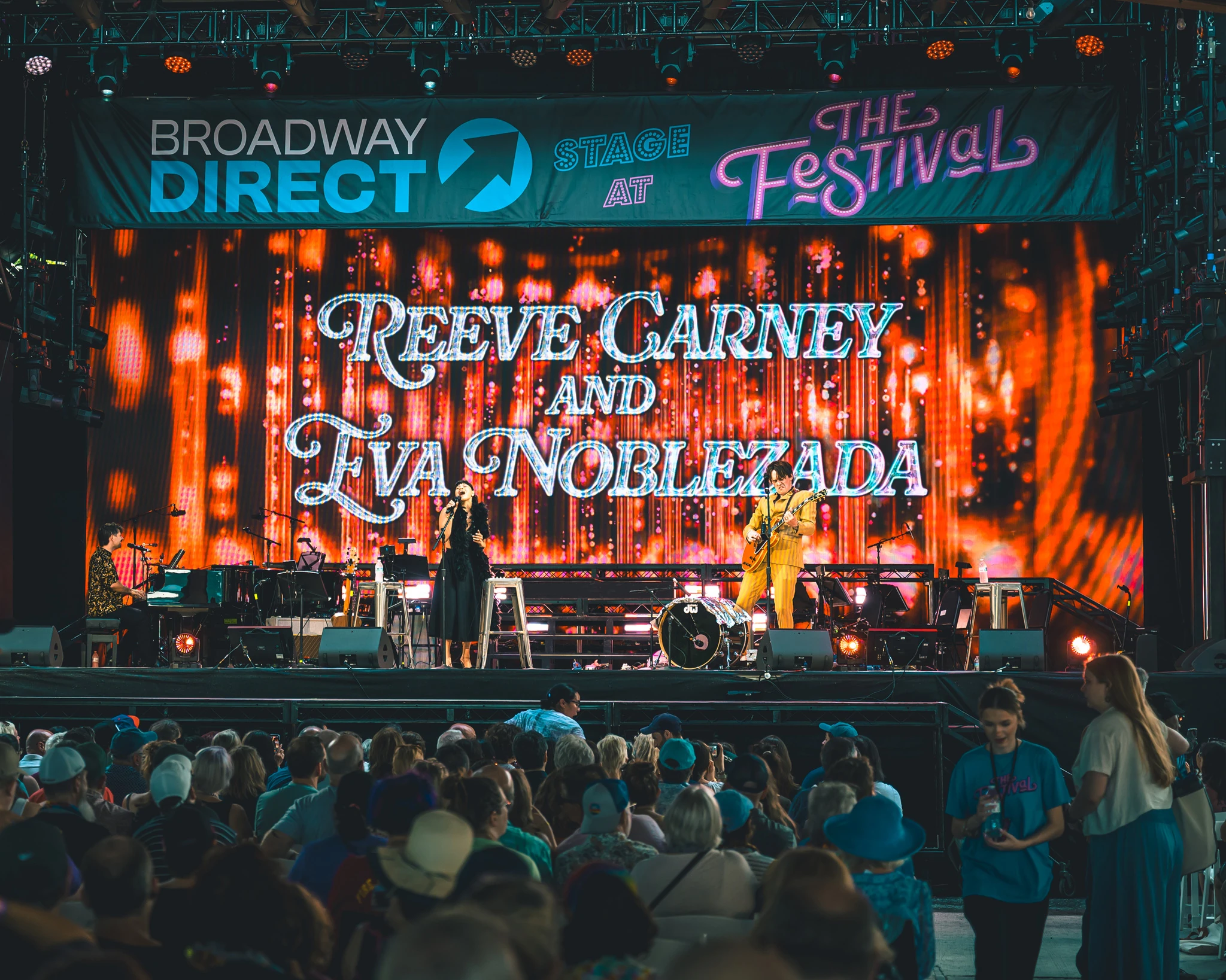 Reeve Carney at Eva Noblezada at the Festival