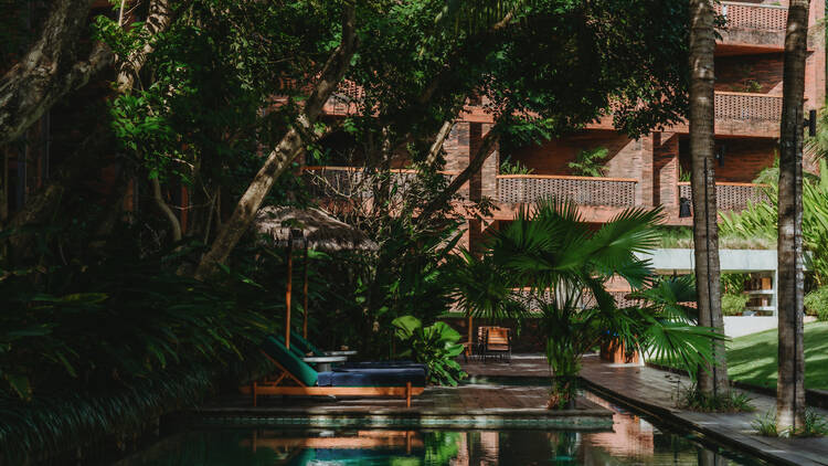One of the pools at Desa Potato Head