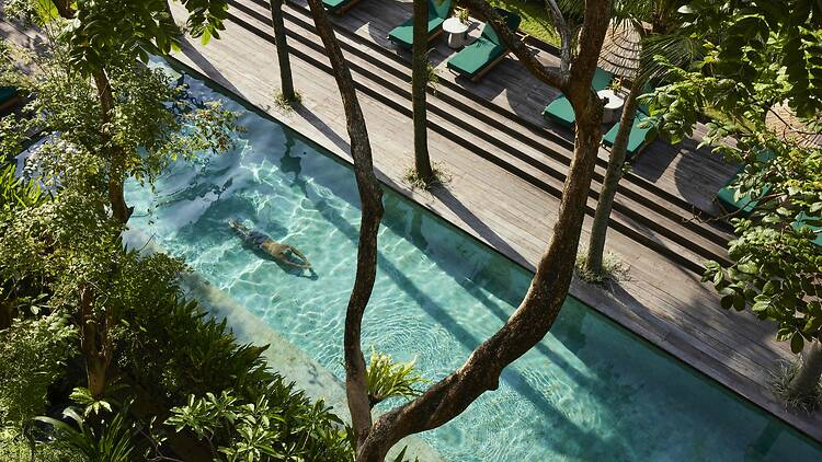 One of the pools at Desa Potato Head