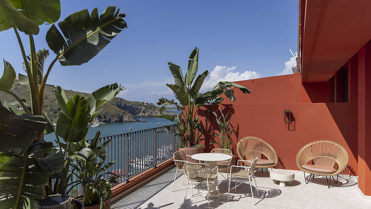 LA ROQQA Boutique Hotel beach club in Port Ercole, Tuscany, Italy