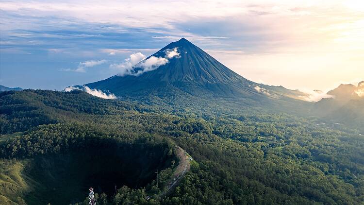 Mount Inerie is the highest volcano in Flores, Indonesia Mount Inerie is the highest volcano in Flores, Indonesia