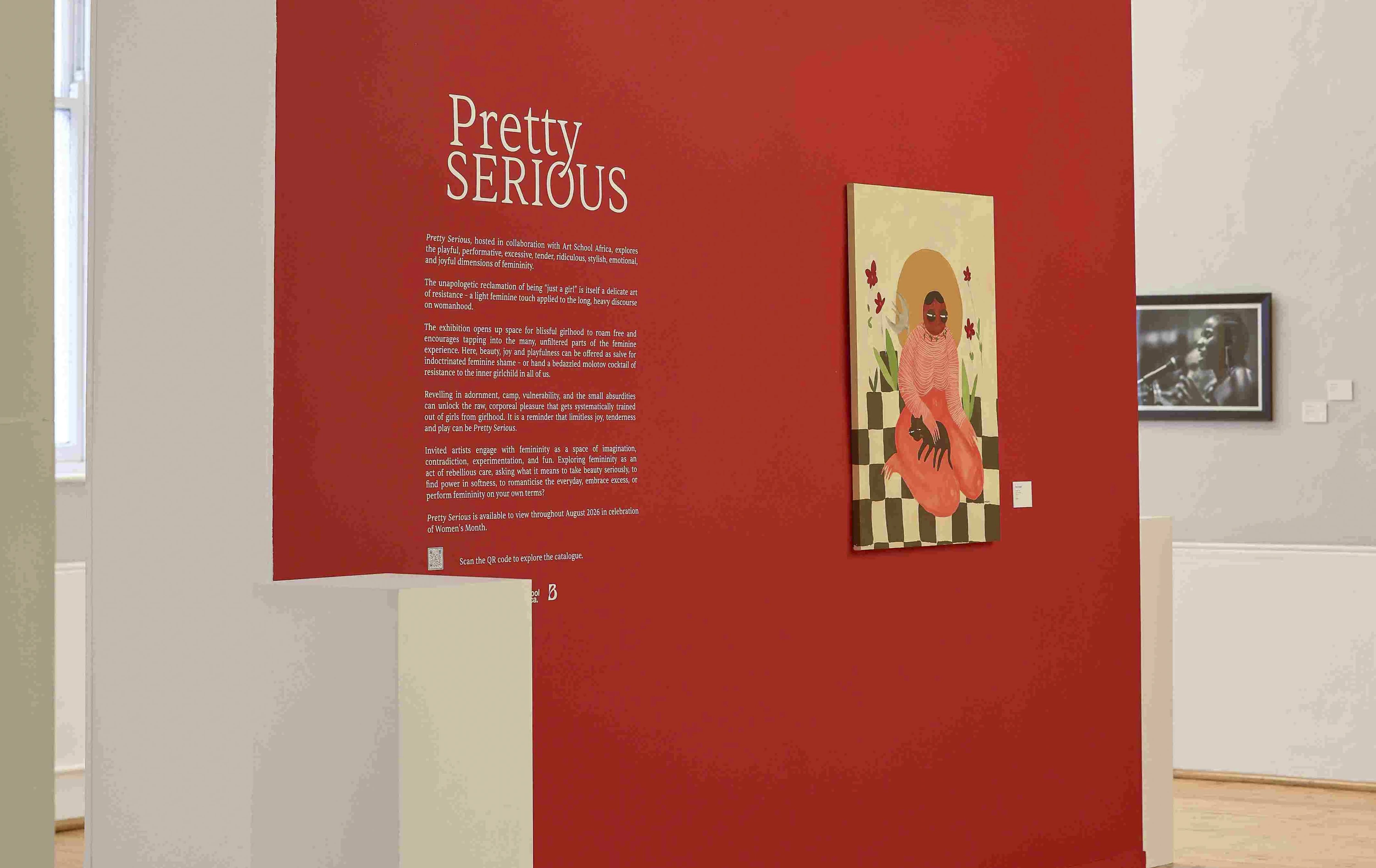 Pretty Serious explores the playful, performative, excessive, tender, ridiculous, stylish, emotional and joyful dimensions of femininity.