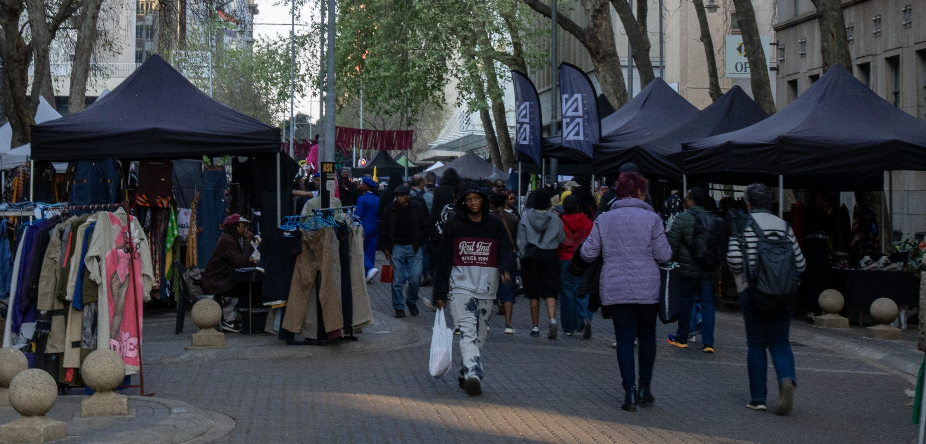 You can also shop at the market and if you get hungry, food vendors are galore.
