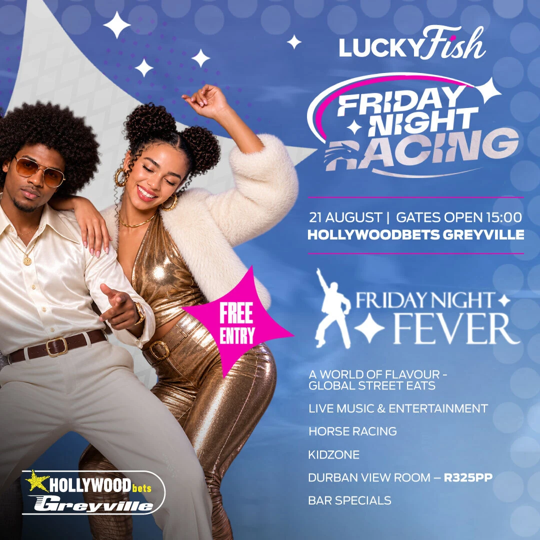 Lucky Fish Friday Night Racing returns to Hollywoodbets Greyville.