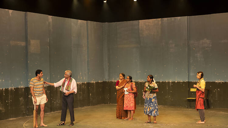 The Jungle and the Sea Shiv Palekar, Prakash Belawadi, Anandavalli, Nadie Kammallaweera, Kalieaswai Srinivasan and Emma Harvie in 'The Jungle and the Sea'.