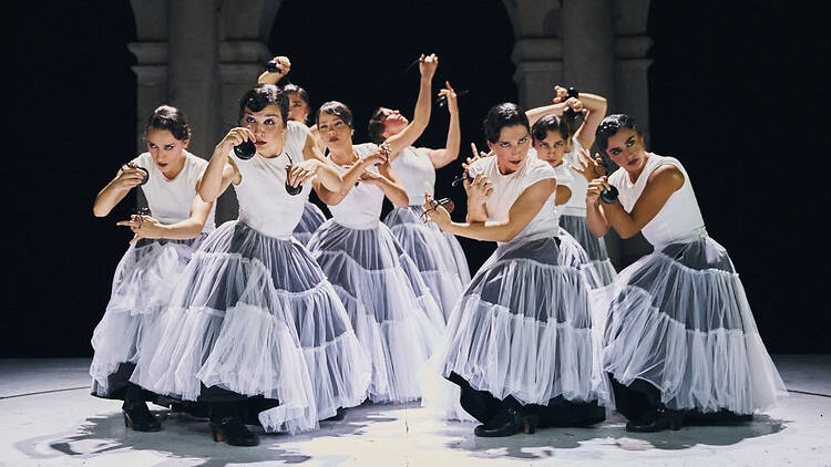 Bailarinas del Ballet Español de la Comunidad de Madrid en una escena de 'Nascencia' Bailarinas del Ballet Español de la Comunidad de Madrid en una escena de 'Nascencia'