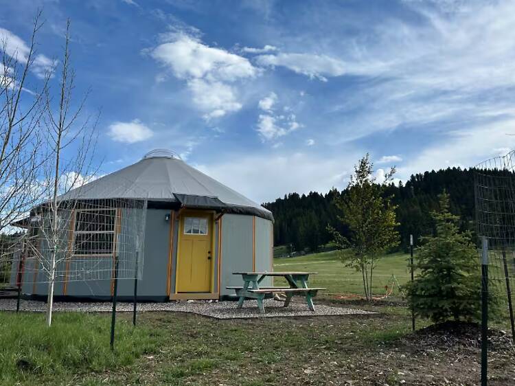 Best for city and nature roaming: The Aspen yurt near the city