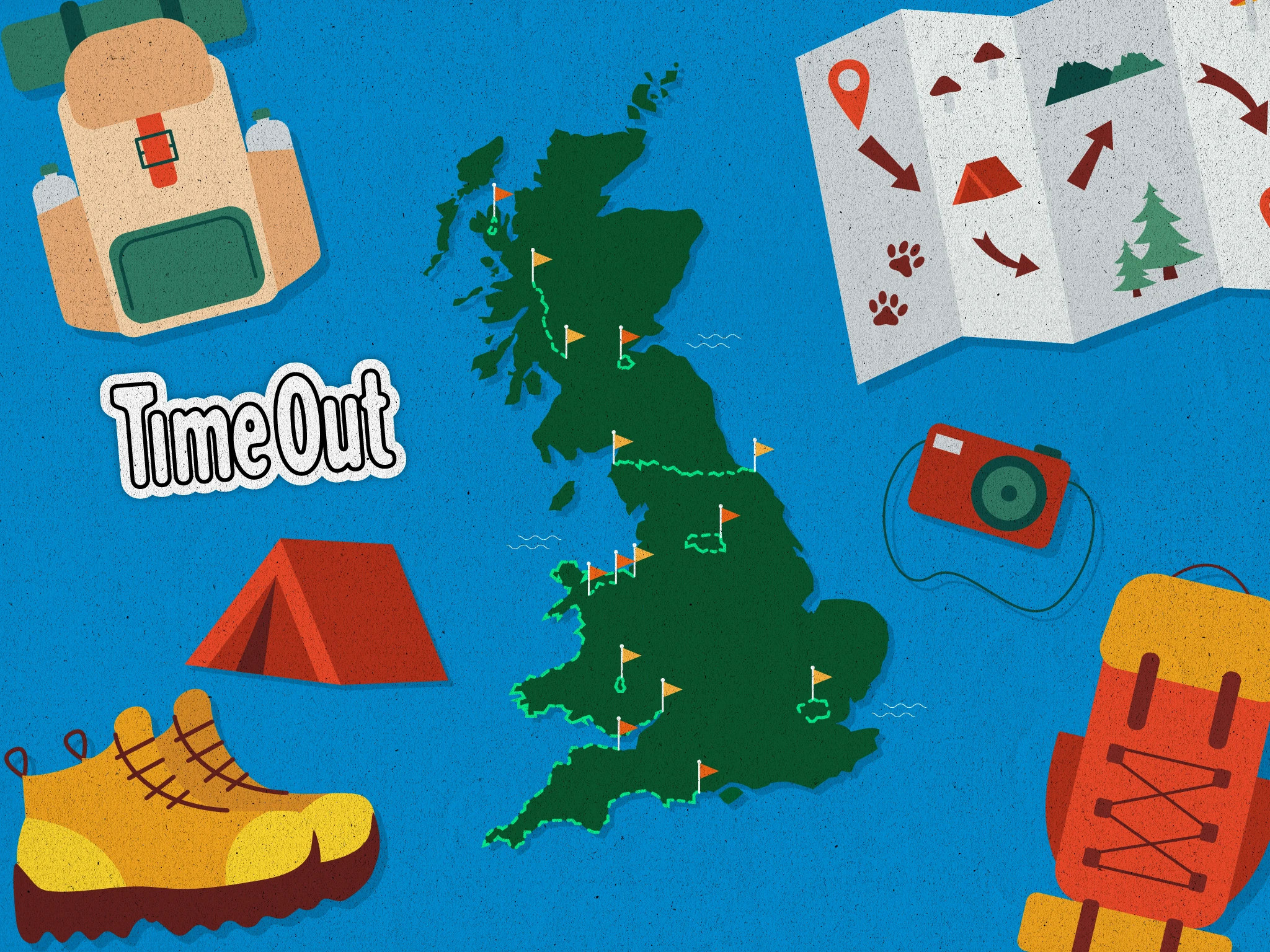 Map of the best hikes in the UK 2026