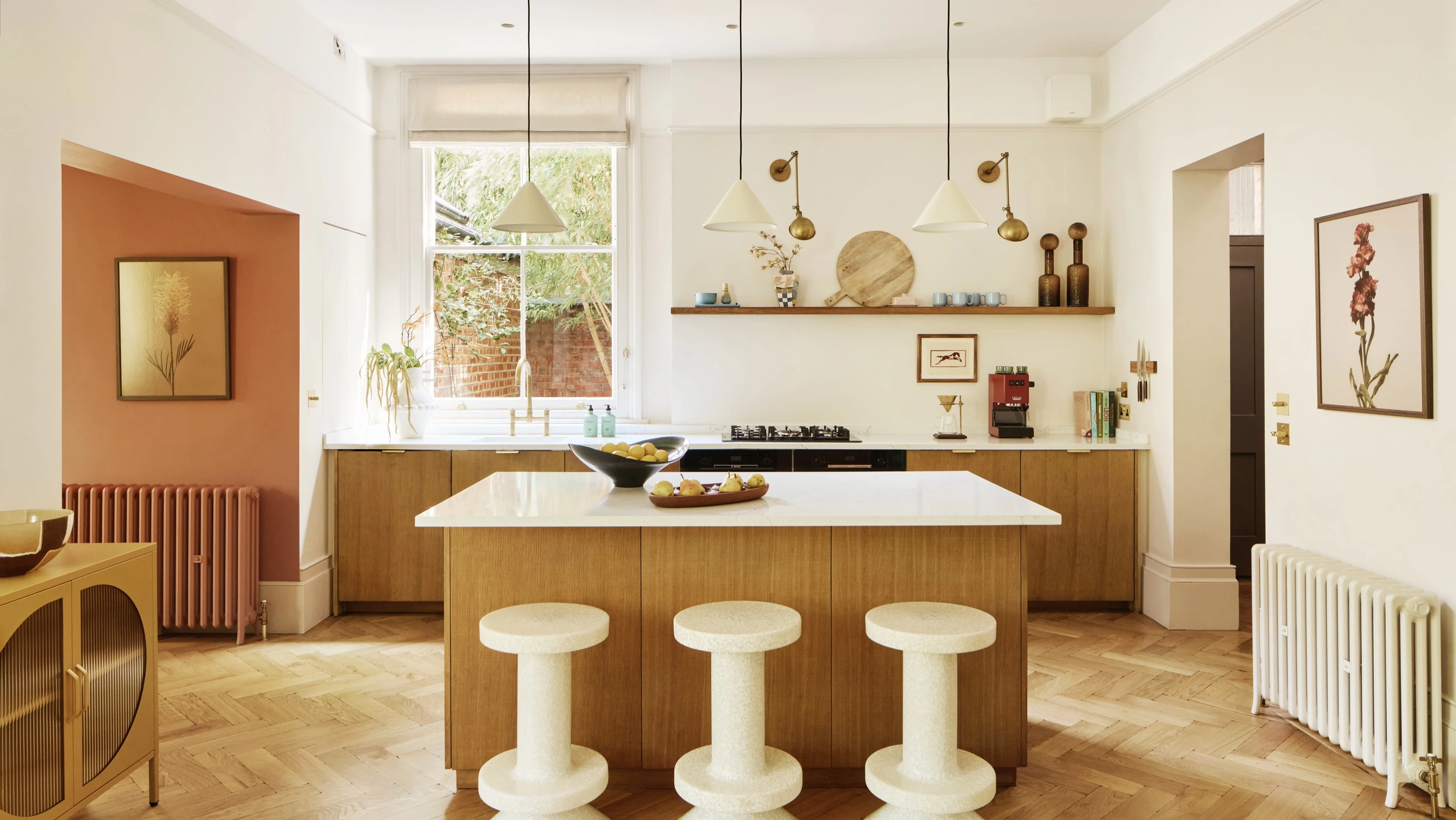 Kitchen at Omaze house in Mapesbury