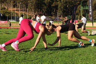 The concept is brutally simple: competitors tackle 12 x 400m runs, with each run followed by a different functional fitness labour. 
