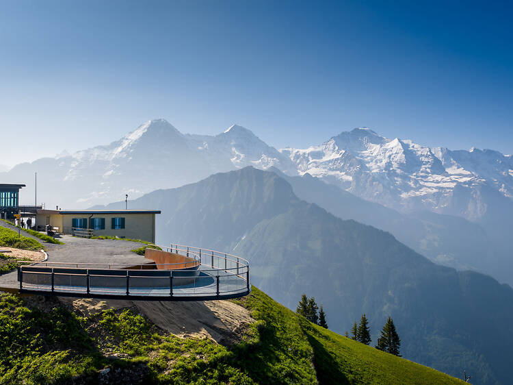 Enjoy the panoramic views from the brand-new Schynige Platte Skywalk