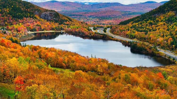 Fall foliage in New England, USA Fall foliage in New England, USA
