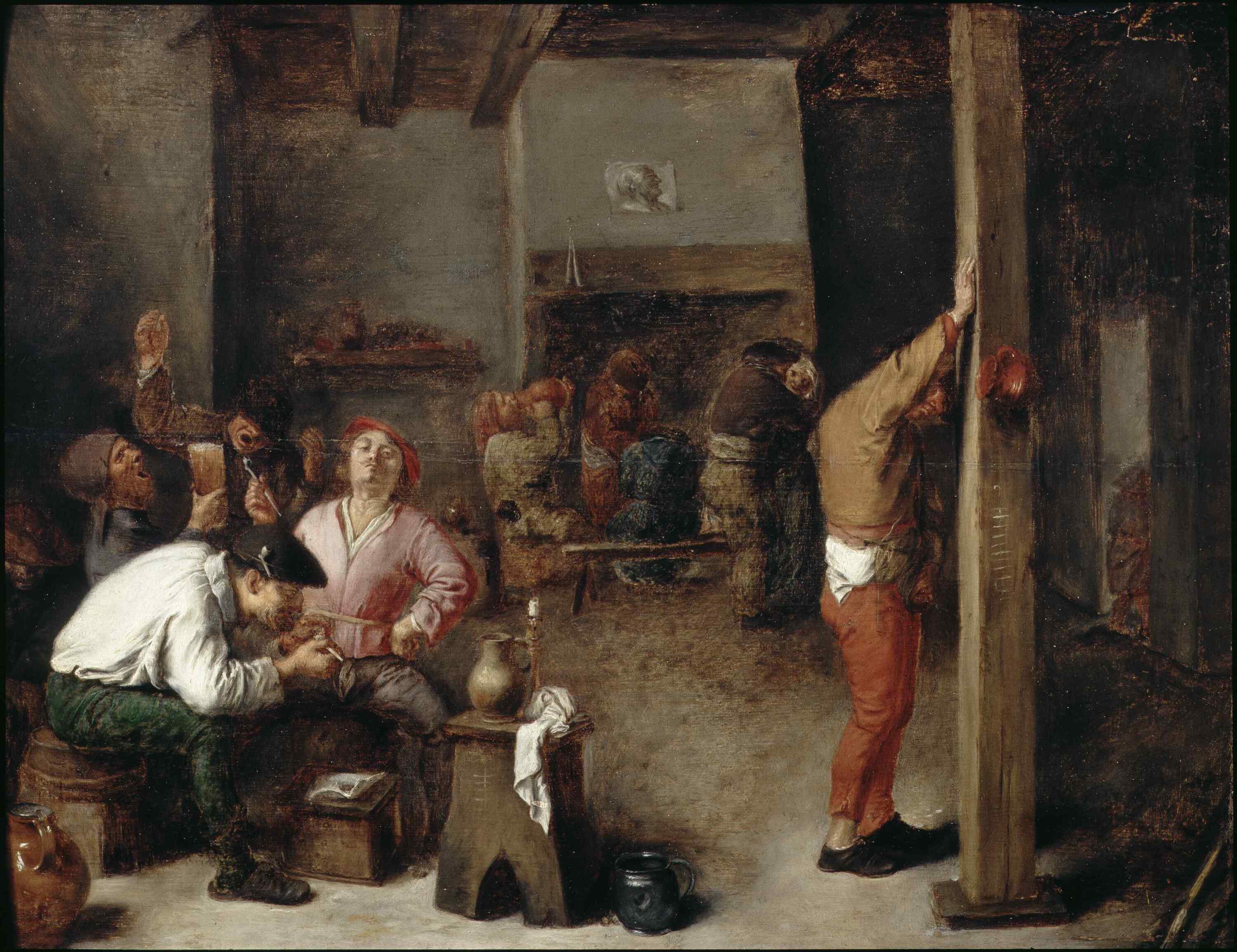 Adriaen Brouwer, ‘Interior of a Tavern’, c.1630,