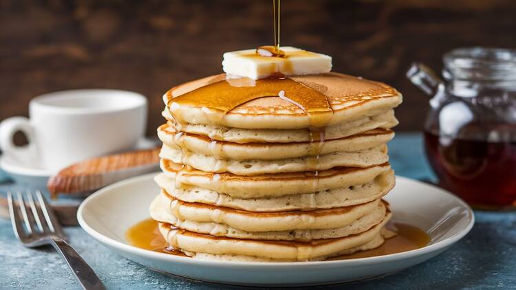 Piled-high pancake stack Piled-high pancake stack