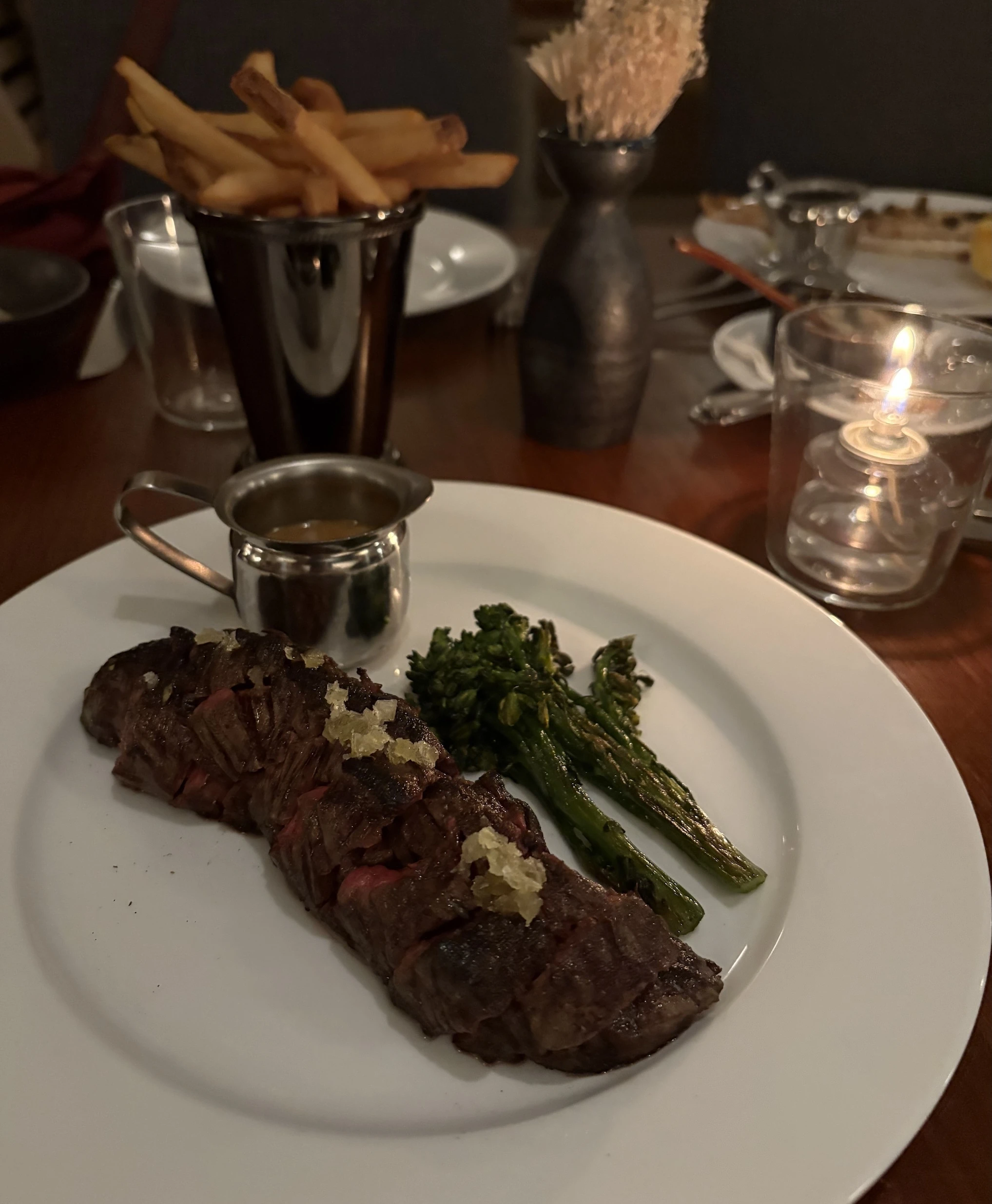 The steak frites did not disappoint 
