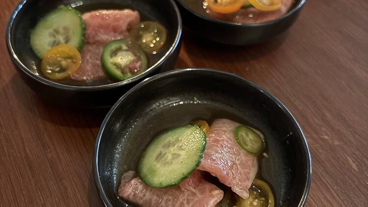 Fatty tuna from Le Sixth