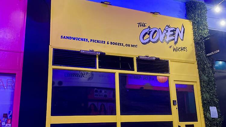 Coven of Wiches yellow shopfront in Brixton Coven of Wiches yellow shopfront in Brixton