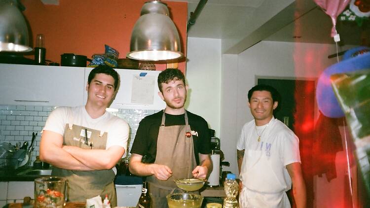 Greg Preston, Matt Greene and Brandon Siu of Rusty Supper Club