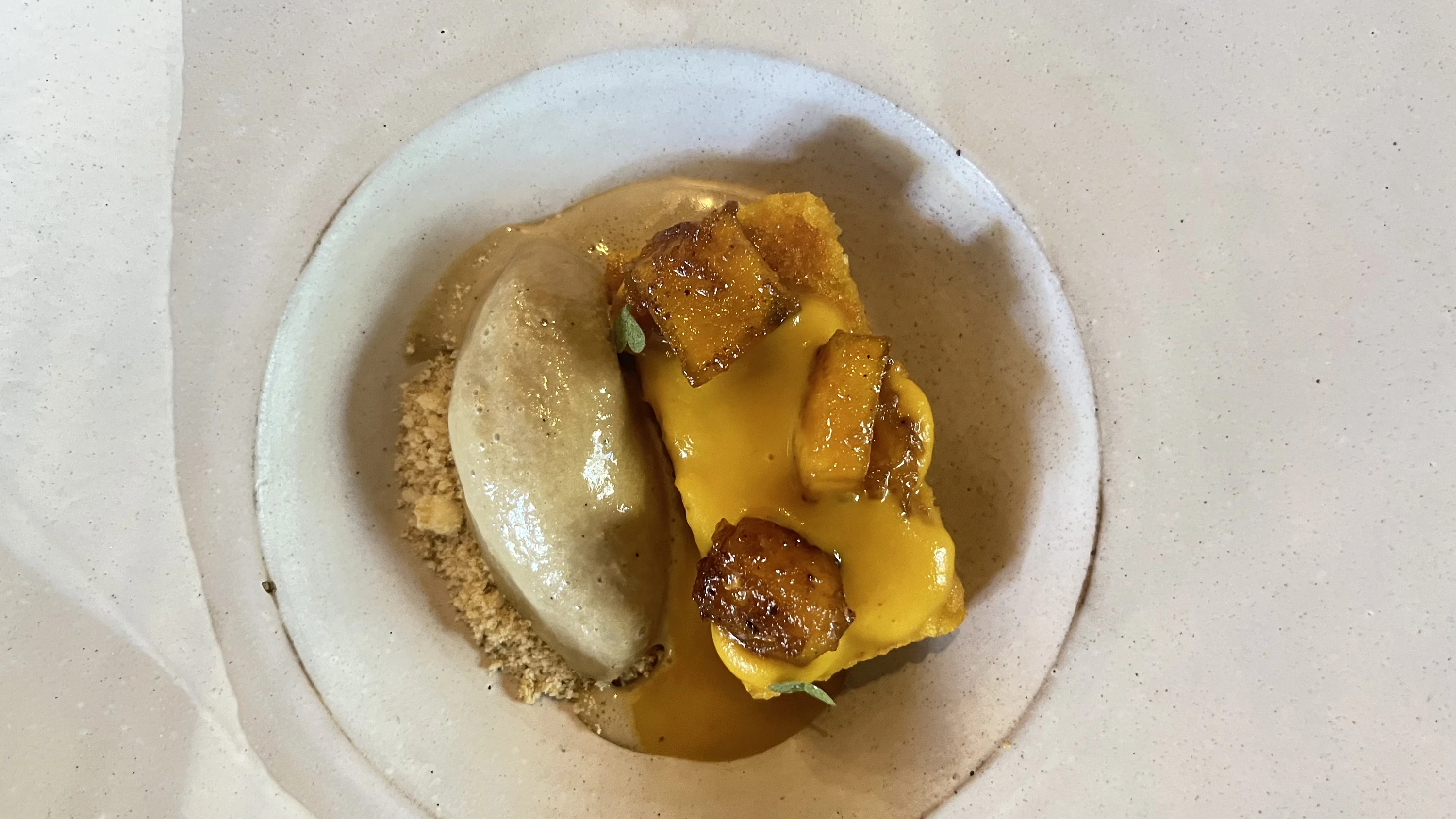Isijingi, un pudín de calabaza tradicional, cerró dulcemente la celebración de cinco platos de la herencia gastronómica zulú.