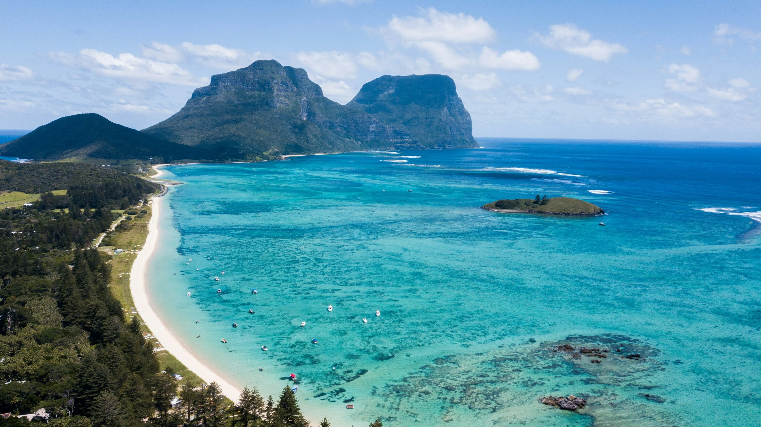 Aerial of island