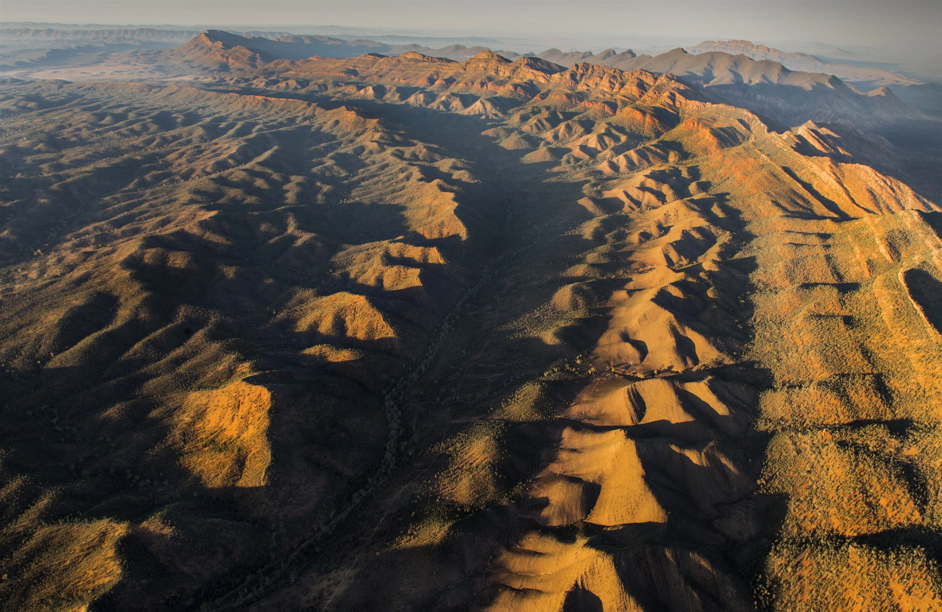 Flinders Ranges aerial view