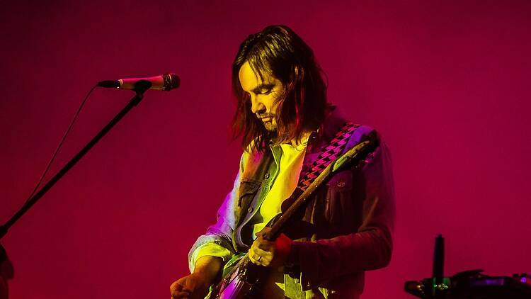 Kevin Parker of Tame Impala, performing live
