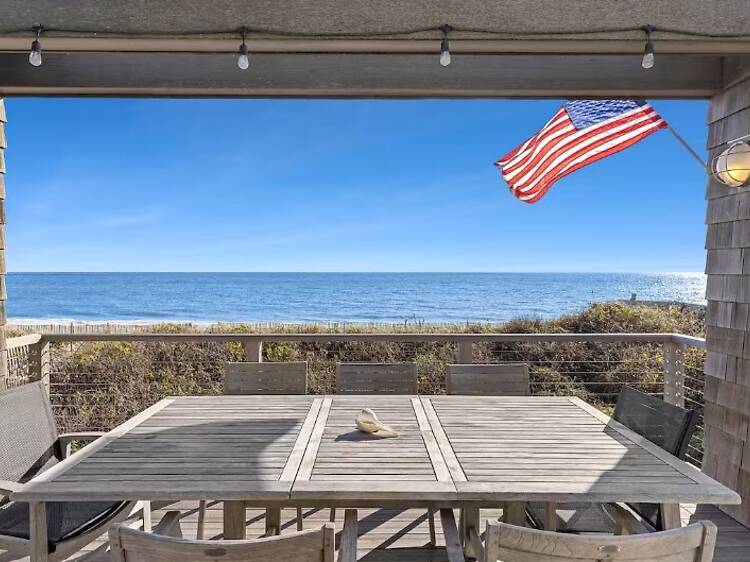 Best for direct ocean access and nightlife: The oceanfront Downtown Montauk home